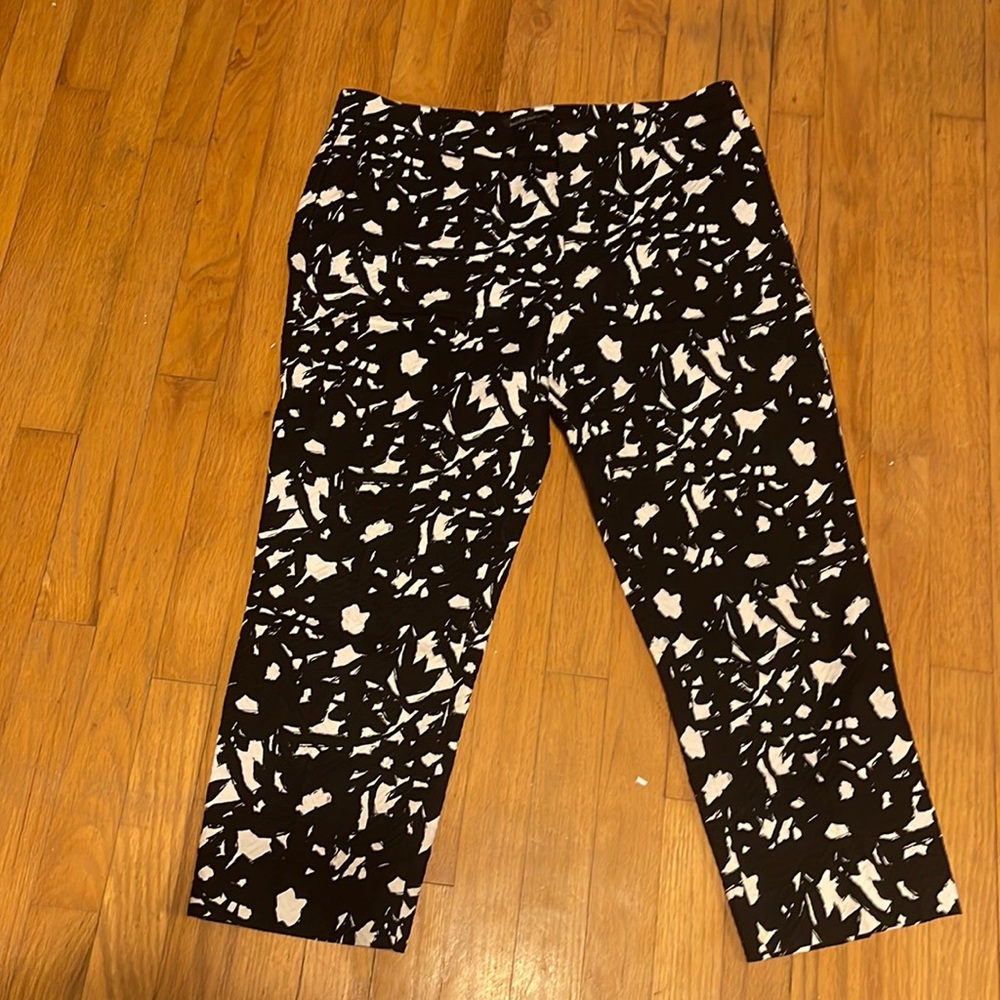 Banana Republic black and white ankle pants